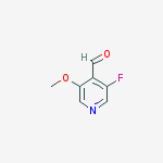 Structure of 3-Fluoro-5-methoxyisonicotinaldehyde