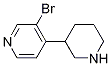Structure of 3-broMo-4-(piperidin-3-yl)pyridine