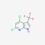 Structure of 4,6-dichloro-3-(trifluoromethyl)-1h-pyrrolo[2,3-b]pyridine