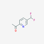 Structure of 1-[5-(difluoromethyl)pyridin-2-yl]ethanone