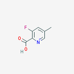 Structure of 3-fluoro-5-methylpyridine-2-carboxylic Acid