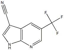 3-Cyano-5-trifluoroMethyl-7-azaindole结构式