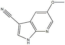 Structure of 3-Cyano-5-methoxy-7-azaindole