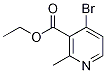 Structure of ethyl 4-bromo-2-methylpyridine-3-carboxylate