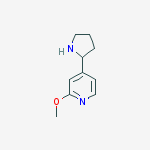 Structure of 2-methoxy-4-pyrrolidin-2-ylpyridine