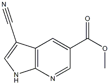 Structure of 3-Cyano-7-azaindole-5-carboxylic acid methyl ester
