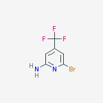 Structure of 6-bromo-4-(trifluoromethyl)pyridin-2-amine