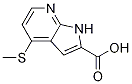 Structure of 4-(methylthio)-1H-pyrrolo[2,3-b]pyridine-2-carboxylic acid