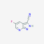 Structure of 5-fluoro-2h-pyrazolo[3,4-b]pyridine-3-carbonitrile