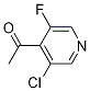 Structure of Ethanone, 1-(3-chloro-5-fluoro-4-pyridinyl)-