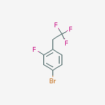 Structure of 4-BROMO-2-FLUORO-1-(2,2,2-TRIFLUOROETHYL)BENZENE, 98%