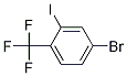Structure of 4-BroMo-2-iodo-1-(trifluoroMethyl)benzene