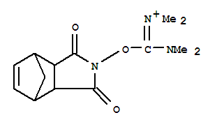 Structure of 1-(Dimethylamino)-1-[(1,3,3a,4,7,7a-hexahydro-1,3-dioxo-4,7-methano-2H-isoindol-2-yl)oxy]-N,N-dimethylmethanaminium hexafluorophosphate