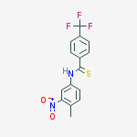 Structure of N-(4-methyl-3-nitrophenyl)-4-(trifluoromethyl)benzenecarbothioamide