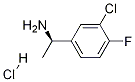Structure of (R)-1-(3-CHLORO-4-FLUOROPHENYL)ETHANAMINE HCl