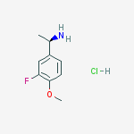 (R)-1-(3-Fluoro-4-methoxyphenyl)ethanamine hydrochloride结构式