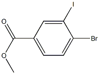 Structure of 4-BroMo-3-iodo-benzoic acid Methyl ester