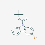 Structure of tert-butyl 3-bromo-9H-carbazole-9-carboxylate