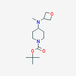 tert-Butyl 4-(methyl(oxetan-3-yl)amino)piperidine-1-carboxylate结构式