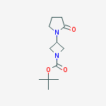 Structure of tert-Butyl 3-(2-oxopyrrolidin-1-yl)azetidine-1-carboxylate