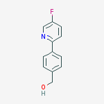 Structure of 4-(5-FLUORO-2-PYRIDINYL)BENZENEMETHANOL