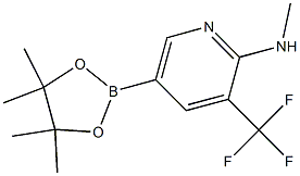 Structure of N-Methyl-5-(4,4,5,5-tetraMethyl-1,3,2-dioxaborolan-2-yl)-3-(trifluoroMethyl)pyridin-2-aMine