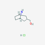 8-Azabicyclo[3.2.1]octane-3-Methanol, hydrochloride (1:1), (3-endo)-结构式