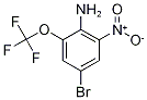 2-Amino-5-bromo-3-(trifluoromethoxy)nitrobenzene, 2-Amino-5-bromo-3-nitro-alpha,alpha,alpha-trifluoroanisole结构式