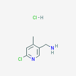 Structure of (6-Chloro-4-methylpyridin-3-yl)methanamine hydrochloride