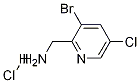 Structure of (3-Bromo-5-chloropyridin-2-yl)methanamine hydrochloride
