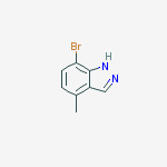 Chemical structure of 7-BROMO-4-METHYL-1H-INDAZOLE