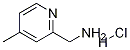(4-Methylpyridin-2-yl)methanamine hydrochloride结构式