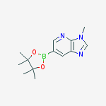 Structure of 3-Methyl-6-(4,4,5,5-tetramethyl-1,3,2-dioxaborolan-2-yl)-3H-imidazo[4,5-b]pyridine