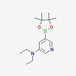 Structure of N,N-diethyl-5-(4,4,5,5-tetraMethyl-1,3,2-dioxaborolan-2-yl)pyridin-3-aMine