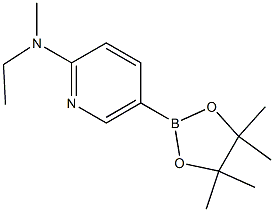 Structure of N-ethyl-N-Methyl-5-(4,4,5,5-tetraMethyl-1,3,2-dioxaborolan-2-yl)pyridin-2-aMine