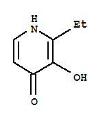 4(1H)-Pyridinone,2-ethyl-3-hydroxy-结构式