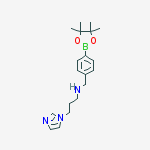 Structure of 4-[3-(1-Imidazolyl)proplyaminomethyl]benzeneboronic acid pinacol ester