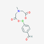 Structure of 4-(6-methyl-4,8-dioxo-1,3,6,2-dioxazaborocan-2-yl)benzaldehyde