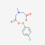 Structure of 2-(4-chlorophenyl)-6-methyl-1,3,6,2-dioxazaborocane-4,8-dione