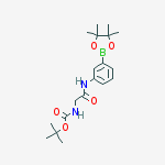 Structure of {[3-(4,4,5,5-TETRAMETHYL-[1,3,2]DIOXABOROLAN-2-YL)-PHENYLCARBAMOYL]-METHYL}-CARBAMIC ACID TERT-BUTYL ESTER