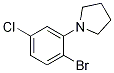 Structure of 1-(2-Bromo-5-chlorophenyl)pyrrolidine