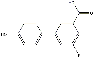 4-(3-Carboxy-5-fluorophenyl)phenol结构式