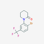 Structure of 1-(2-BROMO-5-TRIFLUOROMETHYL-PHENYL)-PIPERIDIN-2-ONE