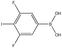 Structure of (3,5-Difluoro-4-iodophenyl)boronic acid