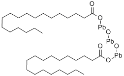 Structure of dioxobis(stearato)trilead