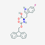 Fmoc-6-fluoro-D-tryptophan结构式