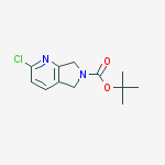 Structure of tert-Butyl 2-chloro-5H-pyrrolo[3,4-b]pyridine-6(7H)-carboxylate