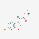 Structure of tert-butyl 6-bromo-2,3-dihydrobenzofuran-3-ylcarbamate