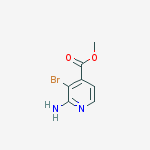 Structure of methyl 2-amino-3-bromopyridine-4-carboxylate
