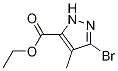 Structure of ethyl 3-bromo-4-methyl-1H-pyrazole-5-carboxylate